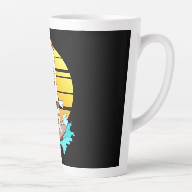 Tasse Latte Sushi surf (Droite)