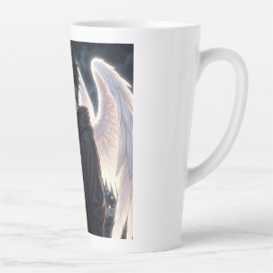 Tasse Latte Sweat à capuche graphique avec garçon d'anime et a