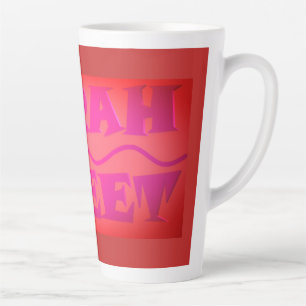 Tasse Latte Sweet Sarah couleurs chaud rose et orange brûlé