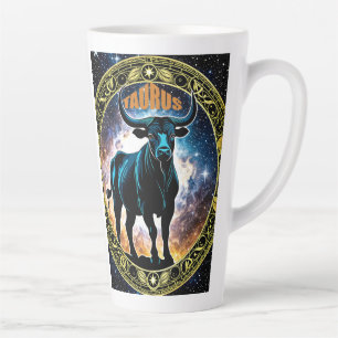 Tasse Latte Symbole astrologique de Taurus