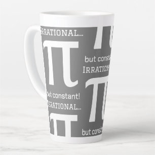 Tasse Latte Symbole Pi Personnalisé, Math Lover