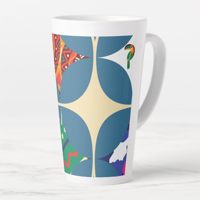 Tasse Latte Symétrie dans la nature (Angle droit)