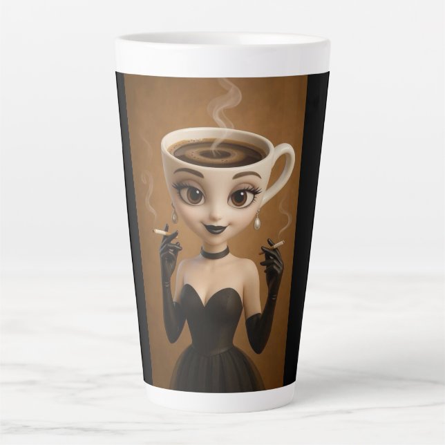 Tasse Latte T-shirt Ballerina Capuccino pour Halloween 2025 (Devant)