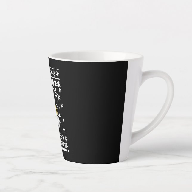 Tasse Latte T-shirt de Shepherd Christmas (Droite)
