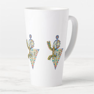 Tasse Latte T-shirt géométrique tribal Amazigh