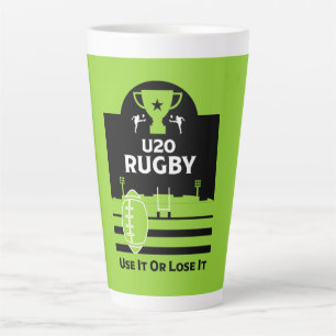 Tasse Latte T-shirt Junior de joueurs de rugby de moins de 20 