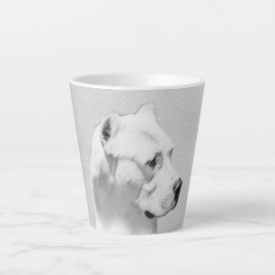Tasse Latte Tableau Dogo Argentino - Art Chien original