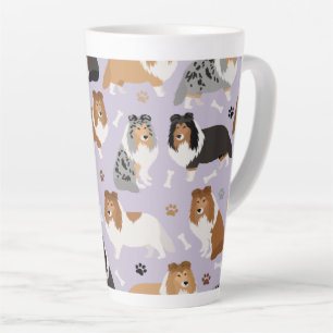 Tasse Latte Tablette des os de chien et des pattes de latte de