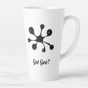 Tasse Latte Tache de goo noir abstrait moderne