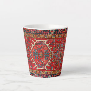Tasse Latte Tapis persan turc oriental antique