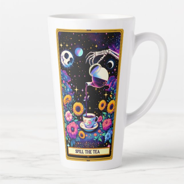 Tasse Latte Tarot déverser La Muge De Thé (Droite)