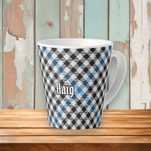 Tasse Latte Tartan à carreaux du clan Haig