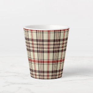 Tasse Latte Tartan Brown
