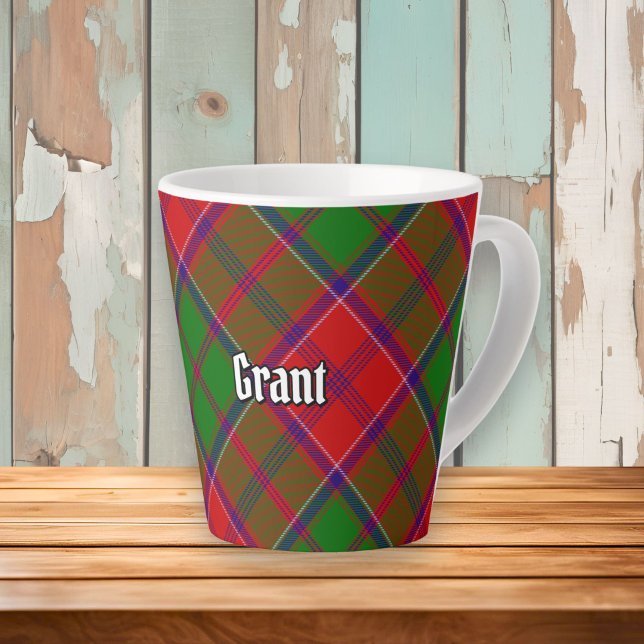 Tasse Latte Tartan Clan Grant (Créateur téléchargé)
