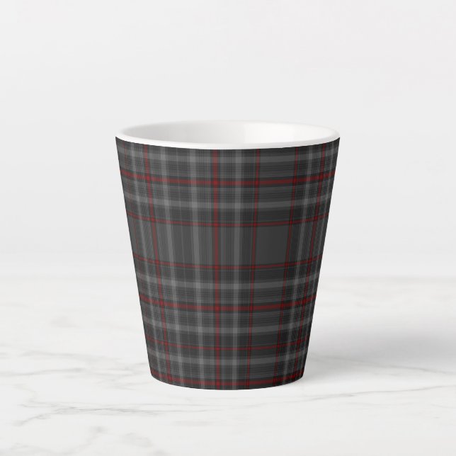 Tasse Latte Tartan coloré (Devant)