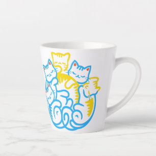 Tasse Latte Tas De Chats Drôles Amoureux Des Chats Mignons