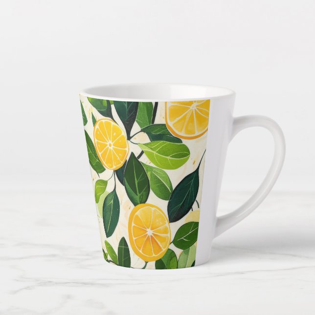Tasse Latte "Tasses d'Espresso Citron Bliss" (Droite)
