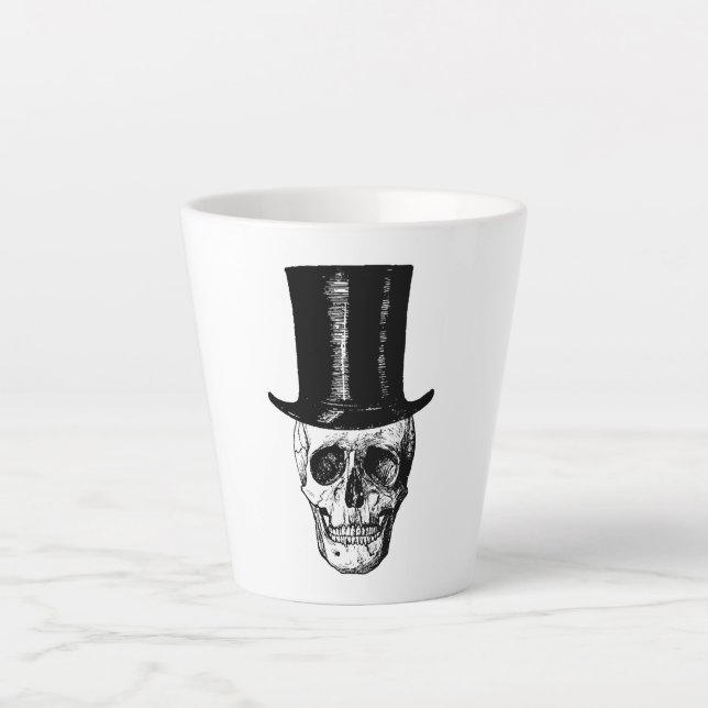 Tasse Latte Tate de café crâne, Coupe de café, (Devant)