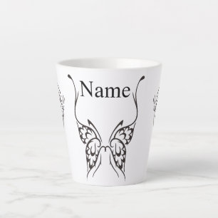 Tasse Latte Tatouage papillon stylisé Thunder_Cove