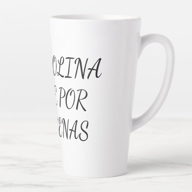 Tasse Latte Taza con frase del mundo del motor (Droite)
