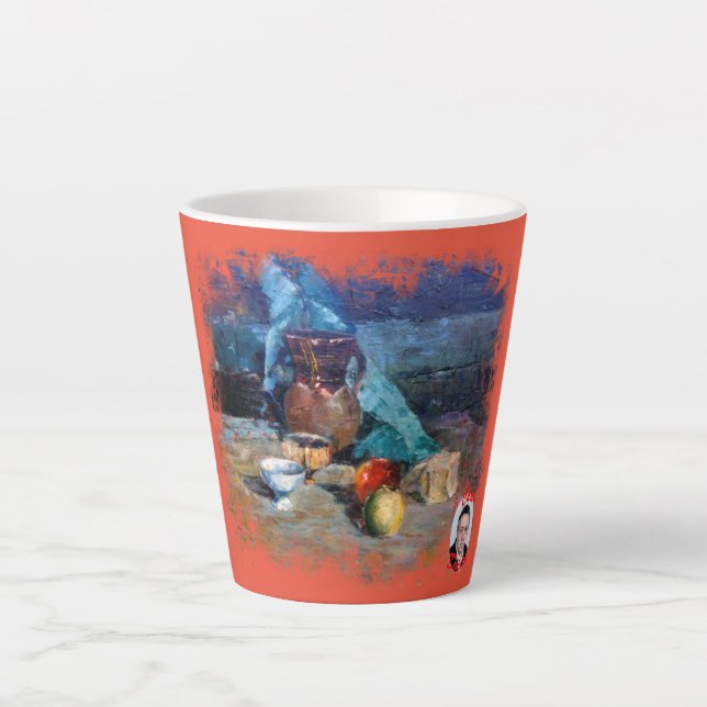 Tasse Latte Taza De Café Latte Bodegón a espátula (Devant)