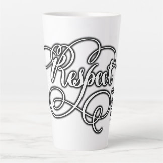 Tasse Latte Taza respect 
