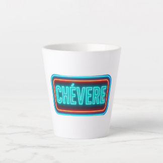 Tasse Latte Teacup Chevere Neon Design