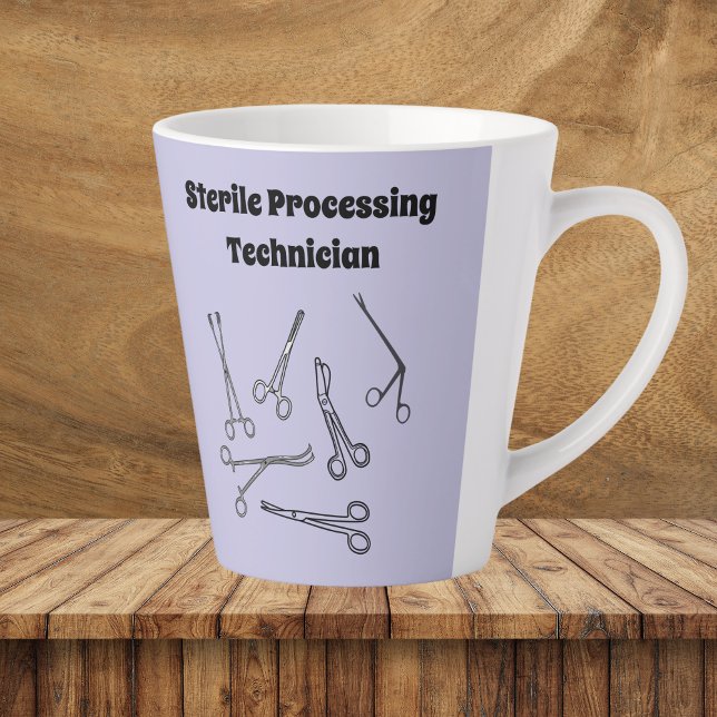 Tasse Latte Technicien de traitement stérile (Créateur téléchargé)