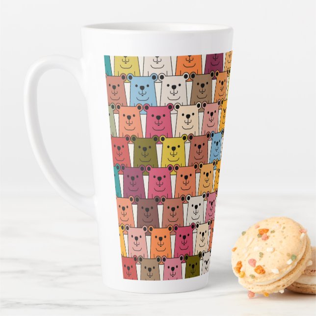 Tasse Latte Teddy Bear (En situation)