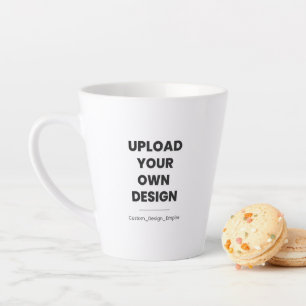 Tasse Latte Téléchargez votre propre design ici Modèle perso