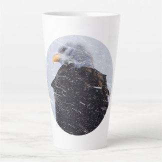 Tasse Latte Tempête d'hiver Aigle chauve