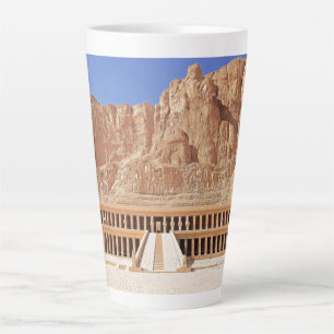 Tasse Latte Temple dynastique du pharaon de l'Égypte antique d