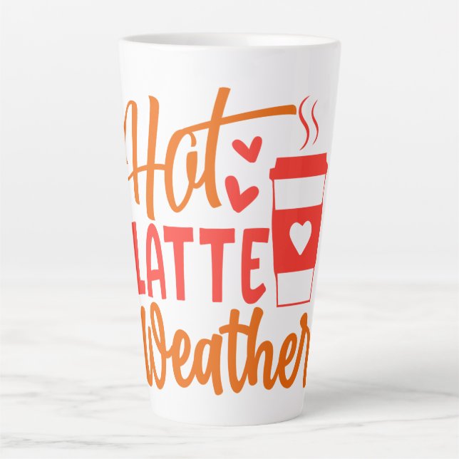 Tasse Latte Temps de Latte Chaud (Devant)