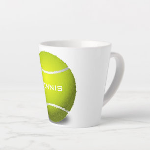 Tasse Latte Tennis Ball Design Latte Cup