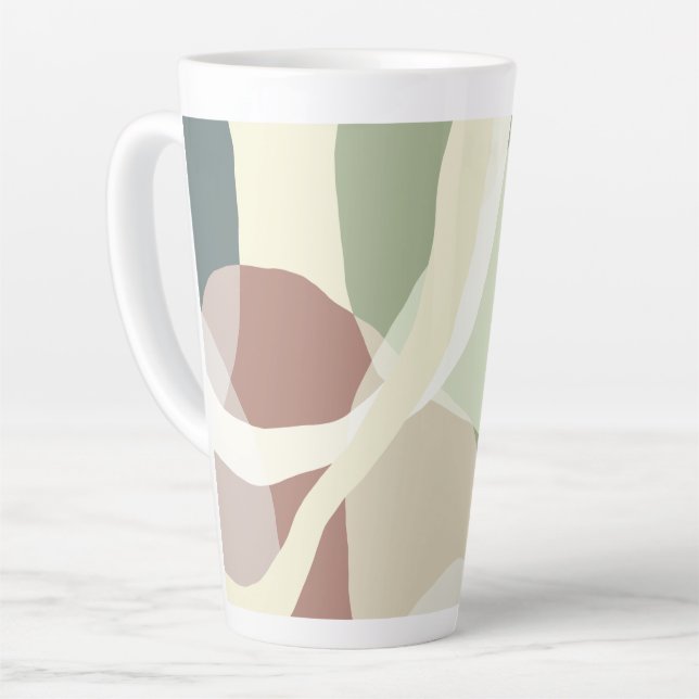 Tasse Latte Terre Abstraite (Angle gauche)