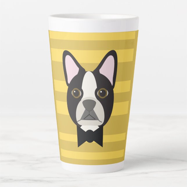 Tasse Latte Terrier de Boston (Devant)