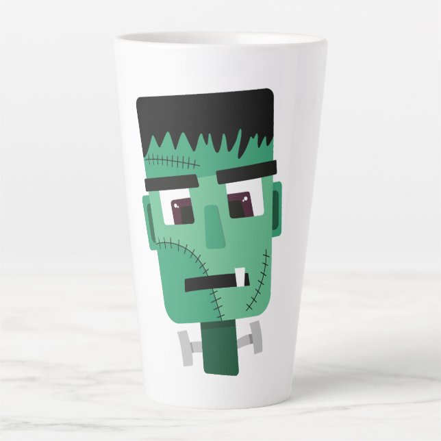 Tasse Latte Tête de monstre de Frankenstein (Devant)