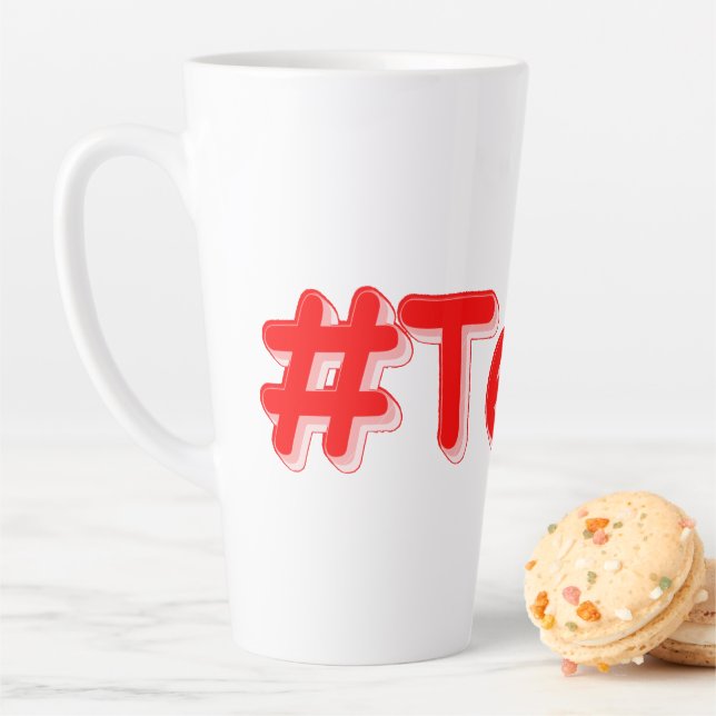 Tasse Latte "#Texas " Conception sympa. Commandez dès maintena (En situation)