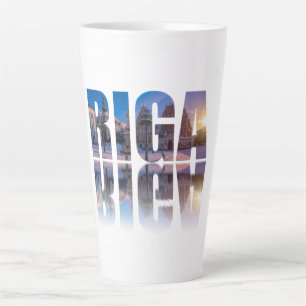Tasse Latte Texte de Riga, Lettonie