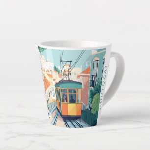 Tasse Latte Texte personnalisé Portugal