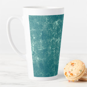 Tasse Latte Texture Vintage Turquoise Green Chic Motif