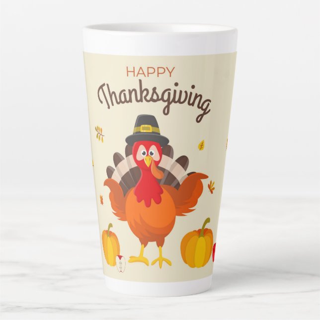 Tasse Latte Thanksgiving (Devant)