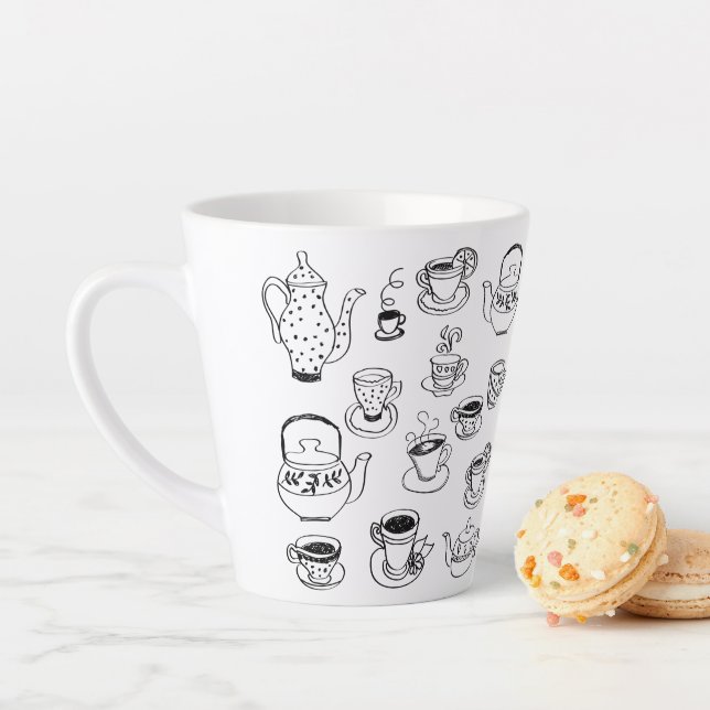 Tasse Latte Thé (En situation)