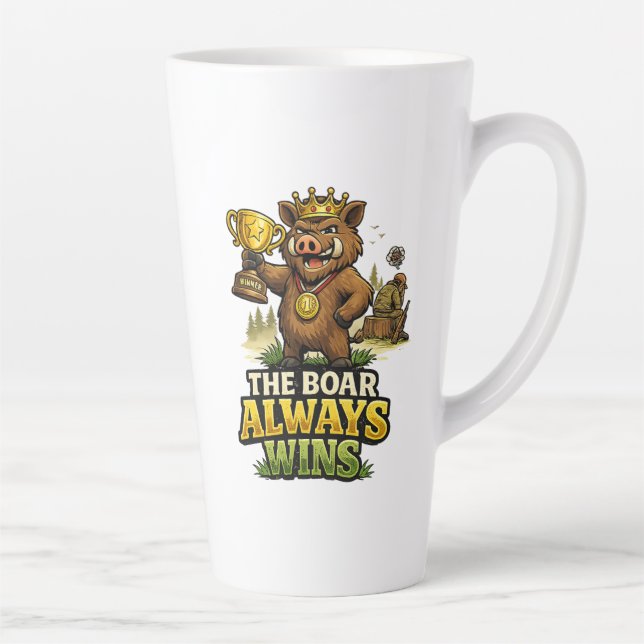 Tasse Latte The Boar Always Wins (Droite)