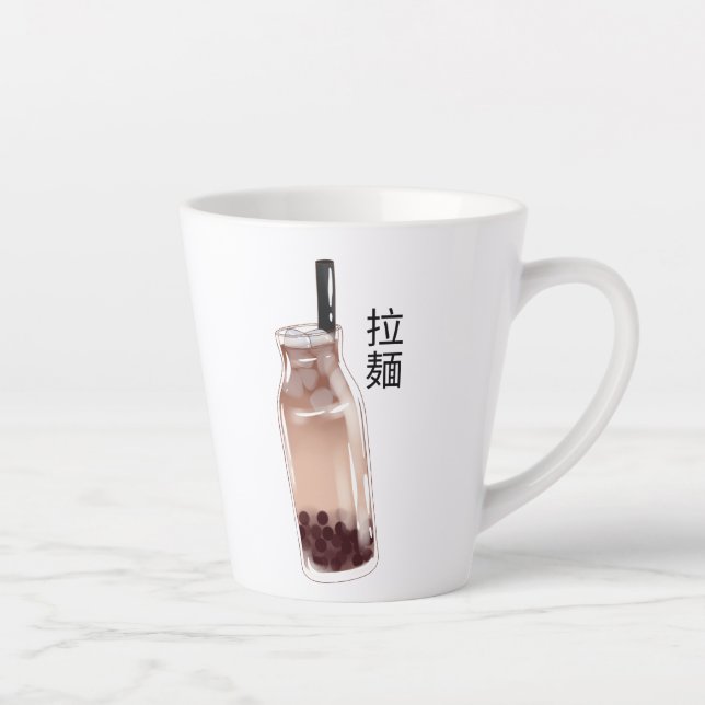 Tasse Latte thé bulle boba (Droite)