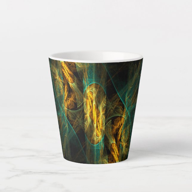 Tasse Latte The Eye of the Jungle Abstract (Devant)