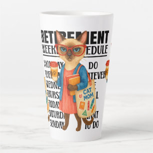 Tasse Latte Thème de retraite pour les amoureux des chats