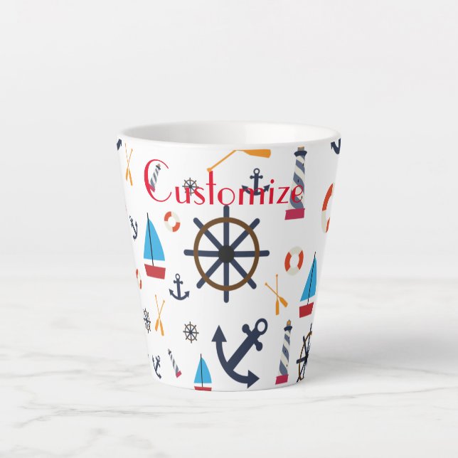Tasse Latte Thème nautique Thunder_Cove (Devant)