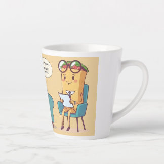 Tasse Latte Thérapie Mardi Taco - Drôle Drôle Cartoon Food Art