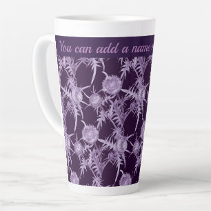 Tasse Latte THISTTLE violet motif